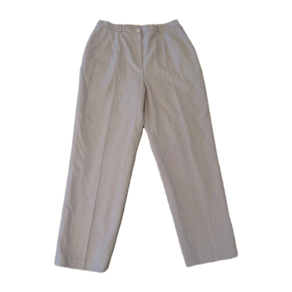 Vintage Appleseed's 100% Wool Trousers Women's Size 18 Neutral Natural Workwear